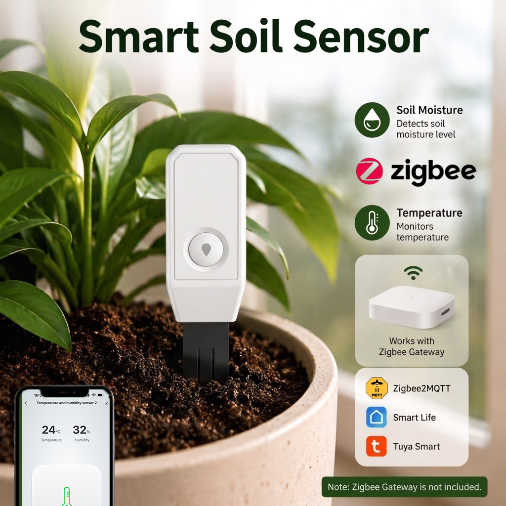 Smart Home Mqtt - Zigbee Soil Moisture Sensor Soil Tester