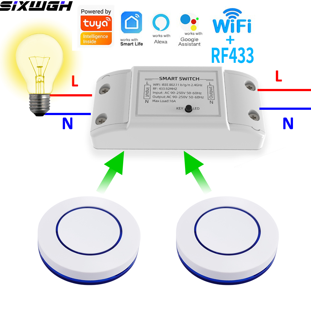 Smart Home Ikea - 16A WiFi Tuya Smart Switch Wireless