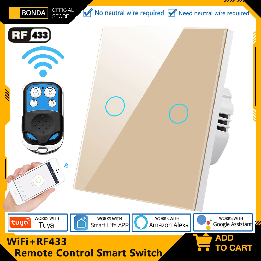Smart Home Web - Tuya EU WiFi+RF433 Smart Remote control