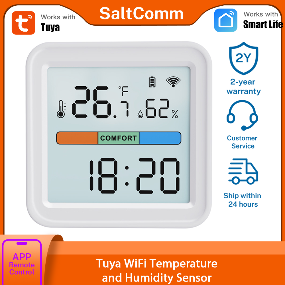 Tuya New WiFi Temperature Humi - Smart Home Google Assistant 评论和价格