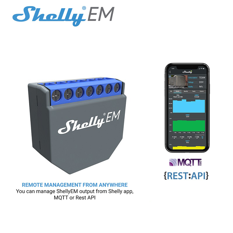 SHELLY EM Wifi Smart Life Cont - Smart Home Switch 评论和价格