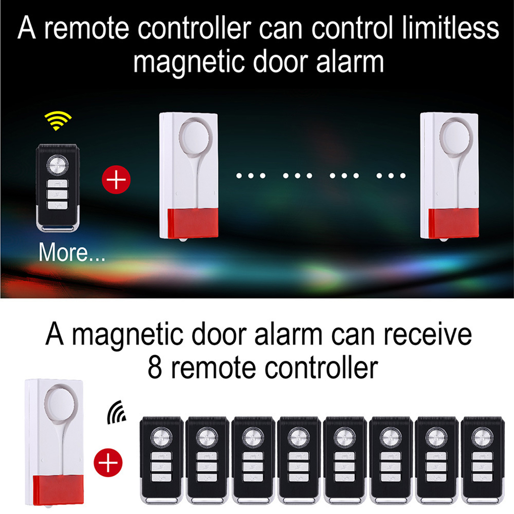 Anti-Theft Alarm 110db Loud Do - Wireless Door Sensor 评论和价格