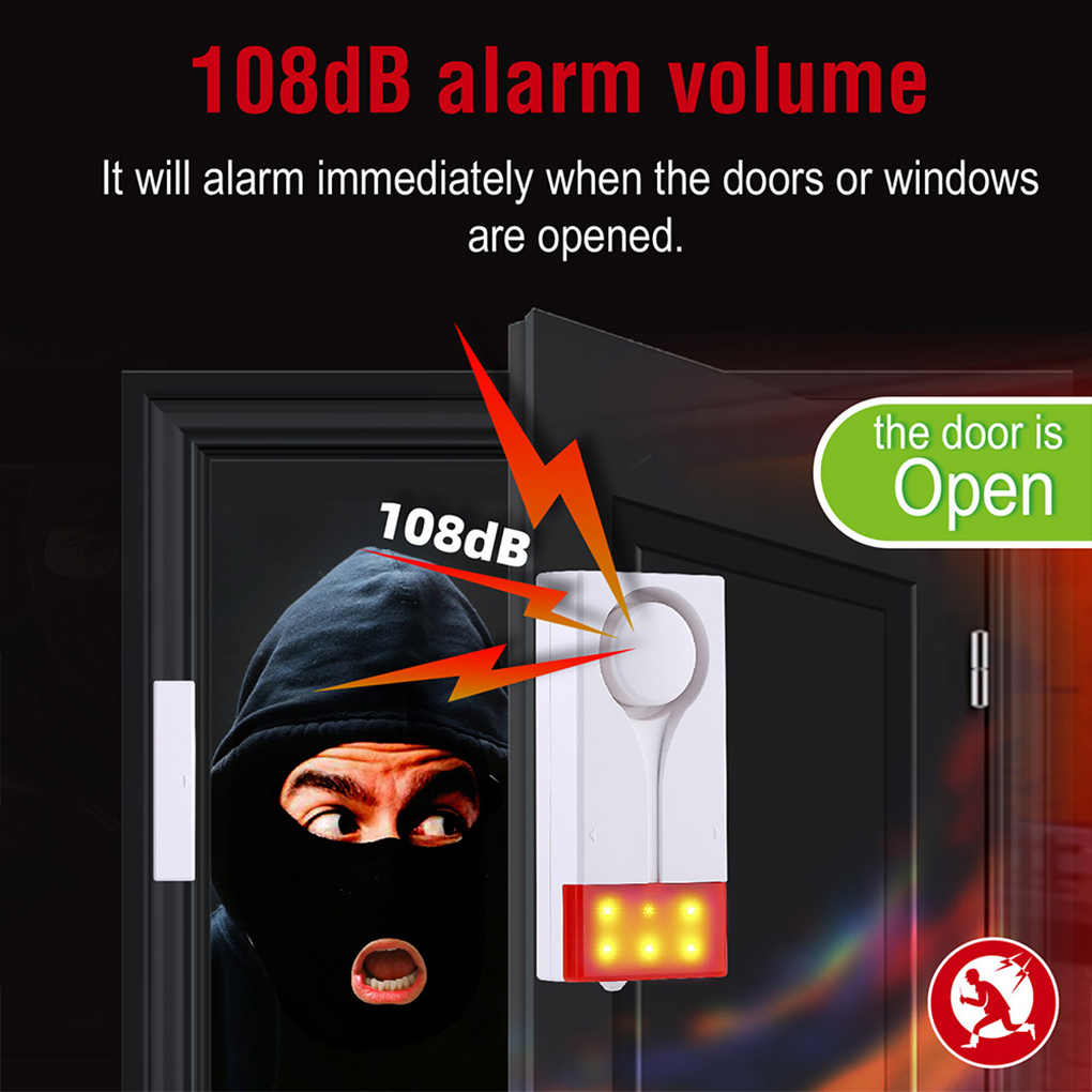 Anti-Theft Alarm 110db Loud Do - Wireless Door Sensor 评论和价格