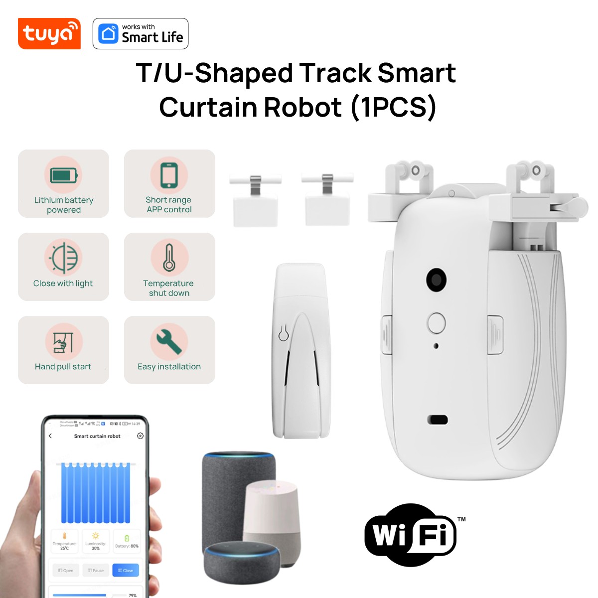 Tuya Smart WiFi Curtain Robot  - Smart Home Living 评论和价格