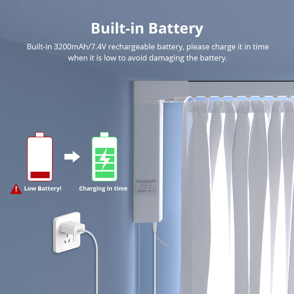 Zemismart Tuya Zigbee Recharge - Curtain Motor 评论和价格
