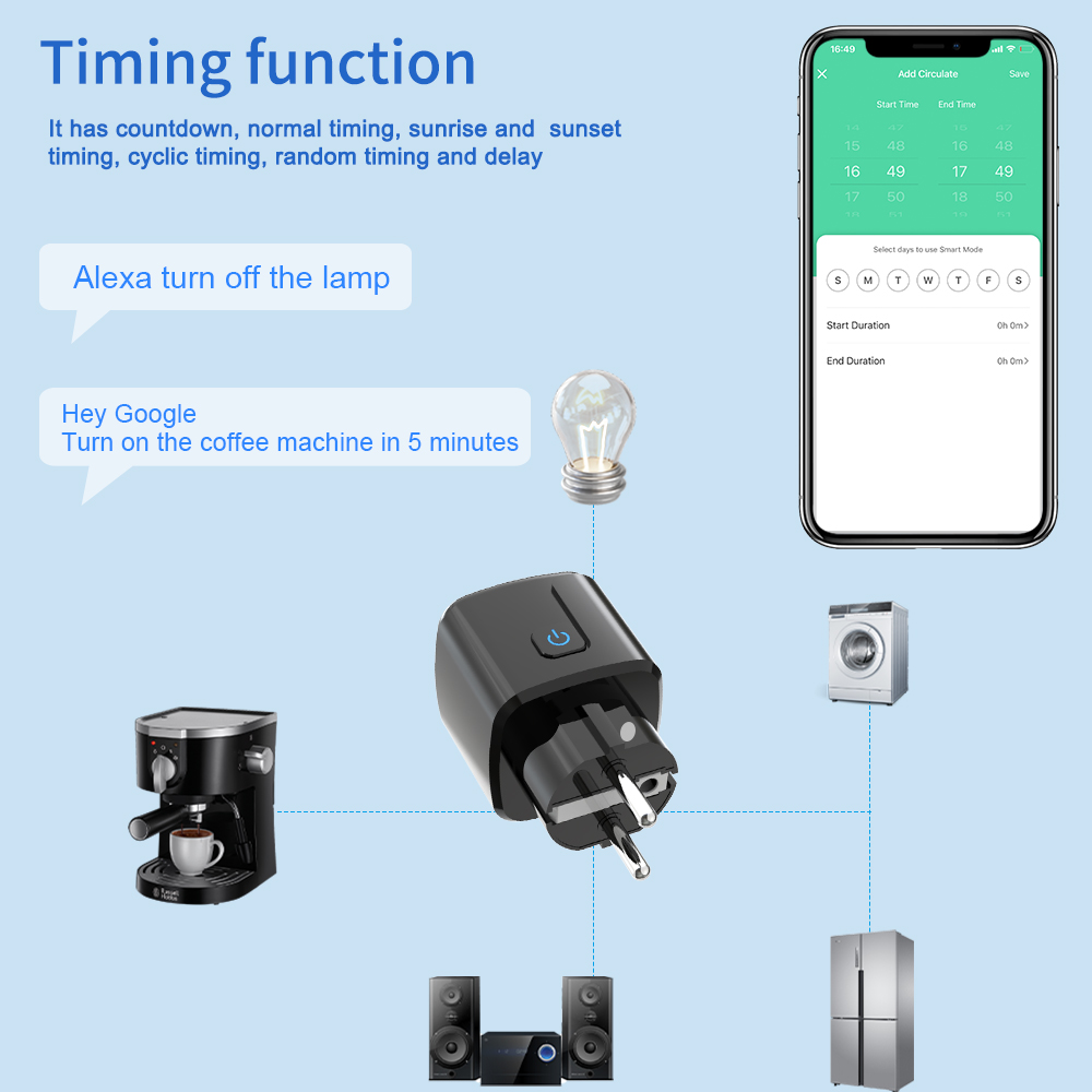 Tuya Smart Socket WiFi Remote  - Smart Home Web 评论和价格