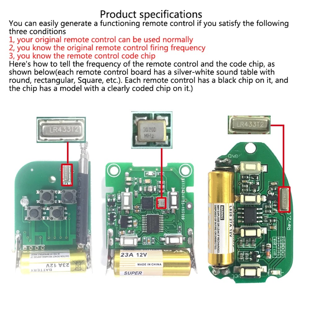 433Mhz RF Remote Control On Of - Smart Home Keyestudio 评论和价格