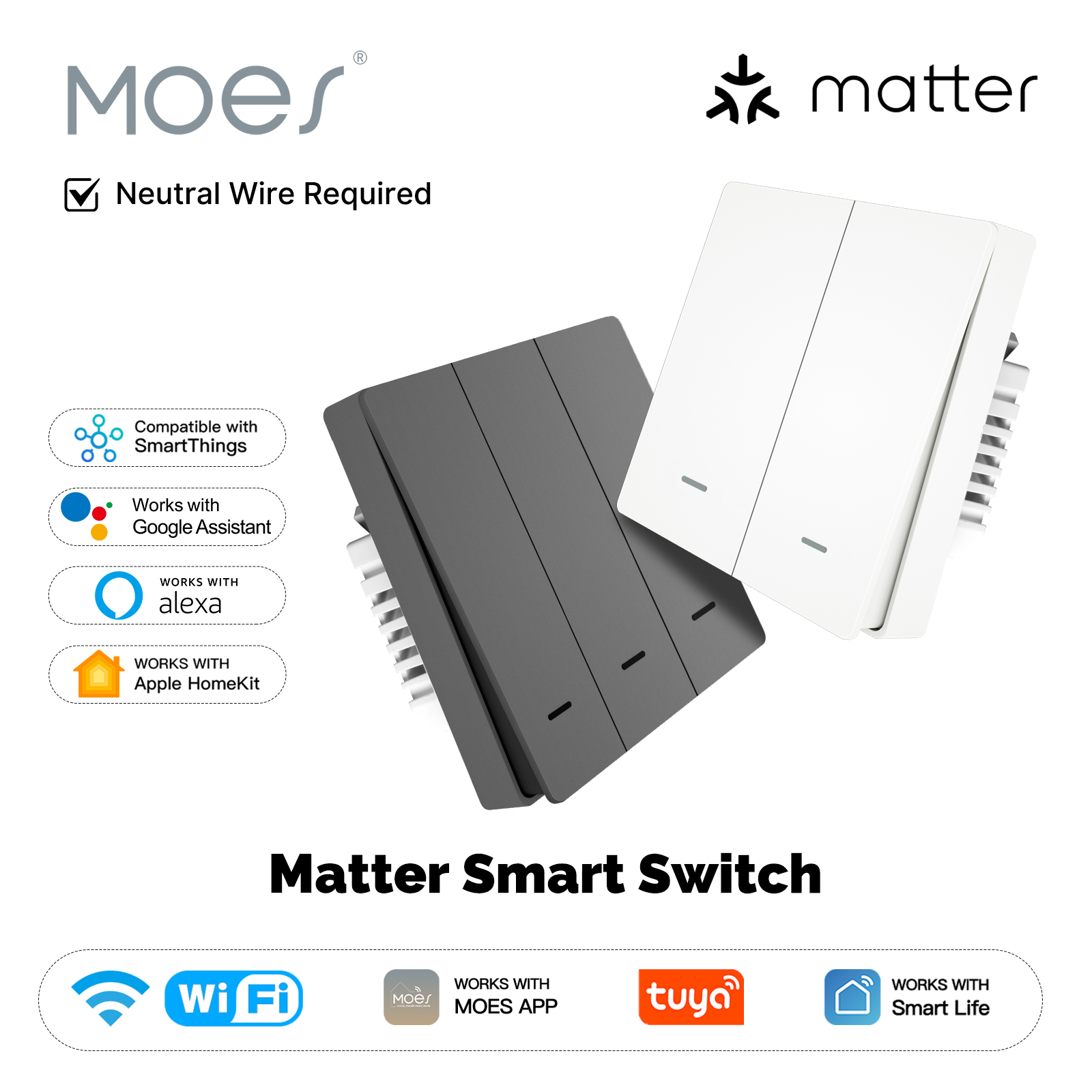 MOES Matter Tuya WiFi Smart Li - Smart Home Ikea 评论和价格