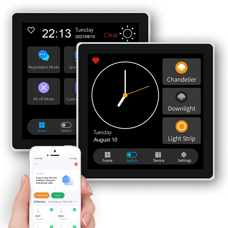 FUERS 4 Inch Touch Screen Mult - Smart Home Features 评论和价格