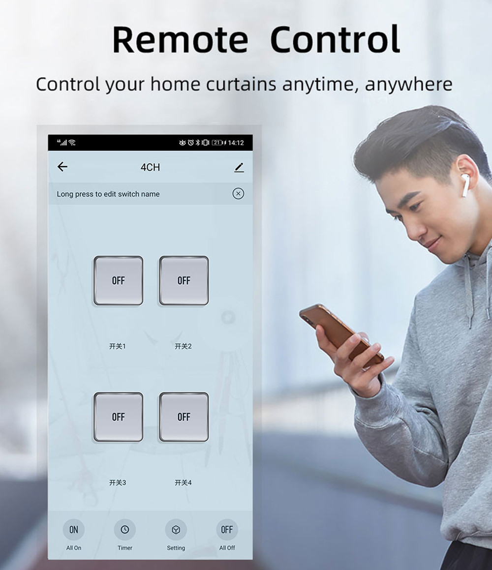Tuya 4CH Zigbee Switch Relay M - Smart Home Switch 评论和价格