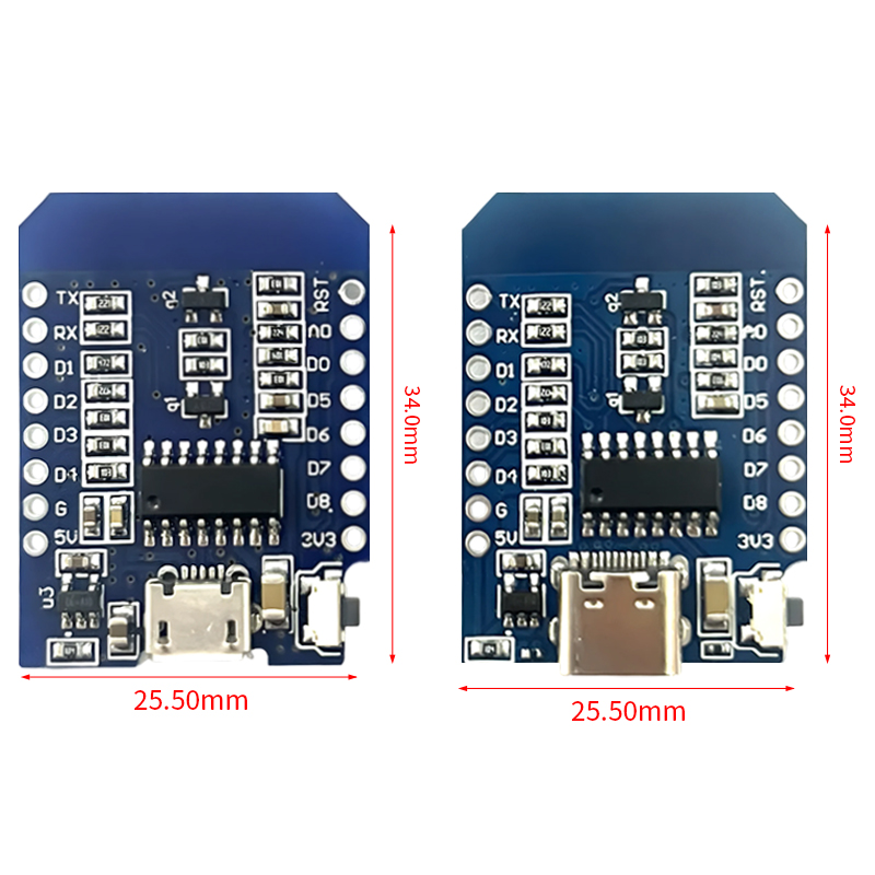 XCW WeMos D1 Mini TYPE-C/Micro - Smart Home Esp8266 评论和价格