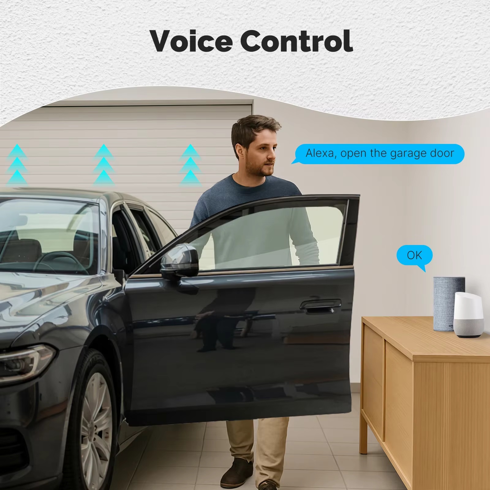 MOES Zigbee Garage Door Contro - Smart Home Google Assistant 评论和价格