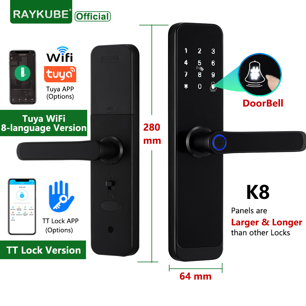RAYKUBE K8 Smart Door Lock TTl - Smart Home Keyestudio 评论和价格