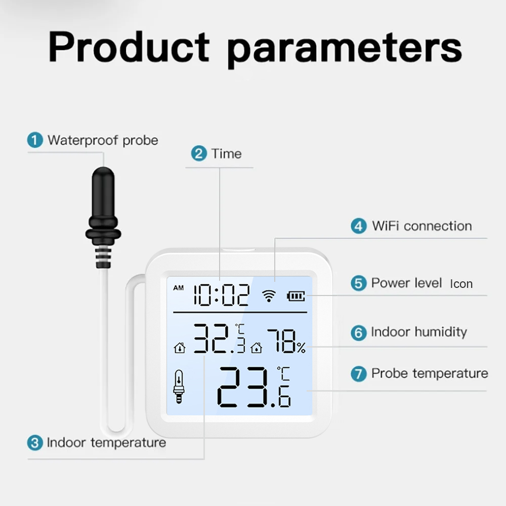 WiFi Humidity Temperature Sens - Smart Home Web 评论和价格