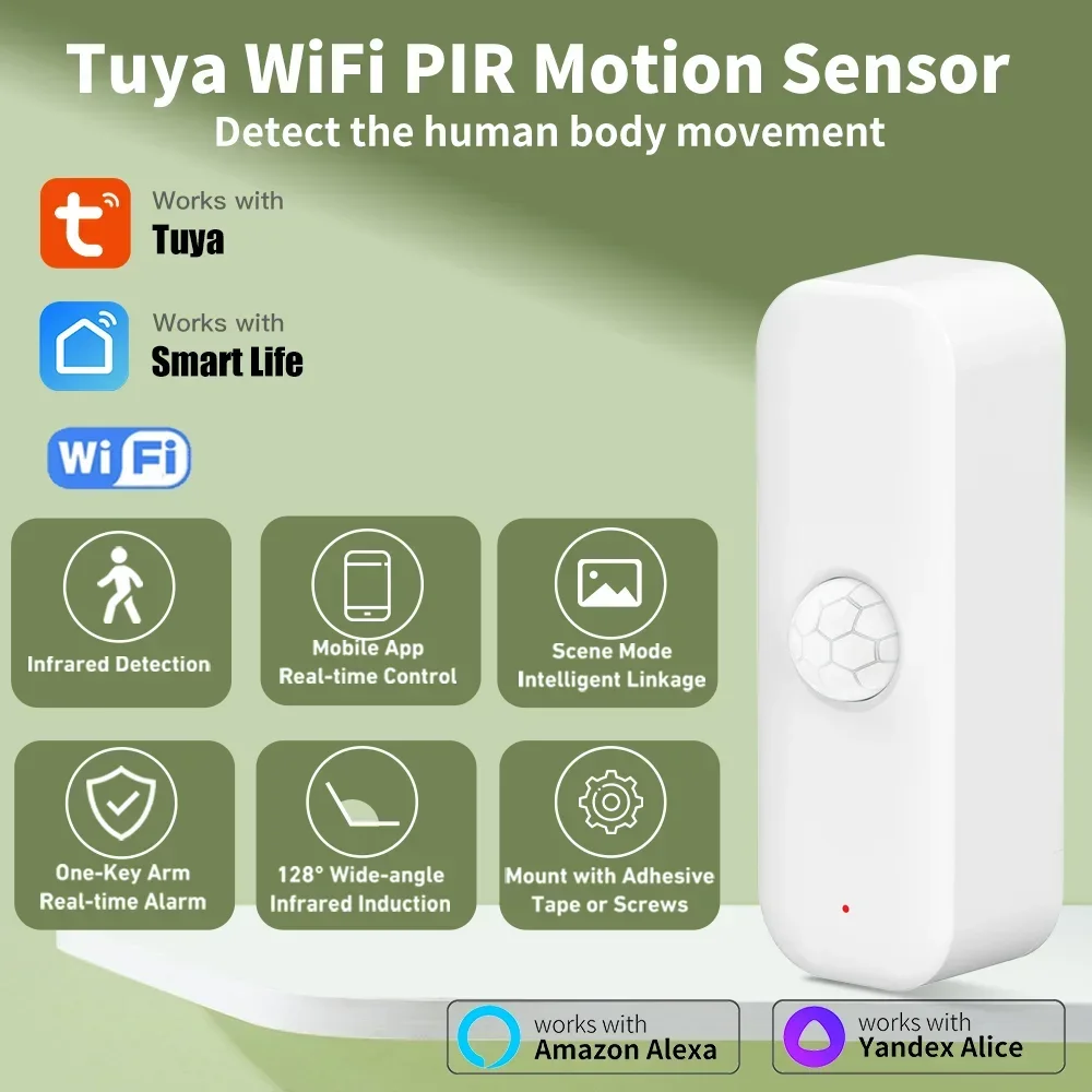 Tuya WiFI Motion Sensor PIR Sm - Smart Home Ikea 评论和价格