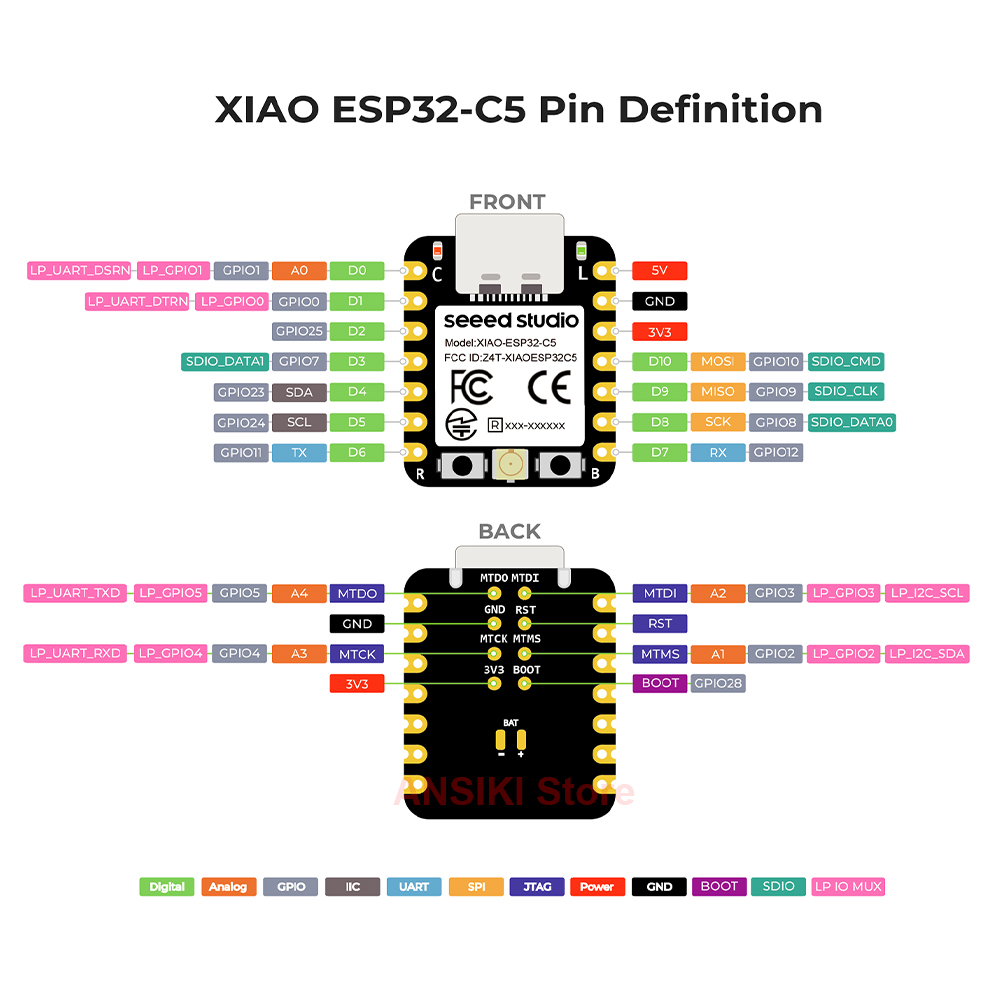 seeed studio XIAO ESP32-C5 Fir - Smart Home Mqtt 评论和价格
