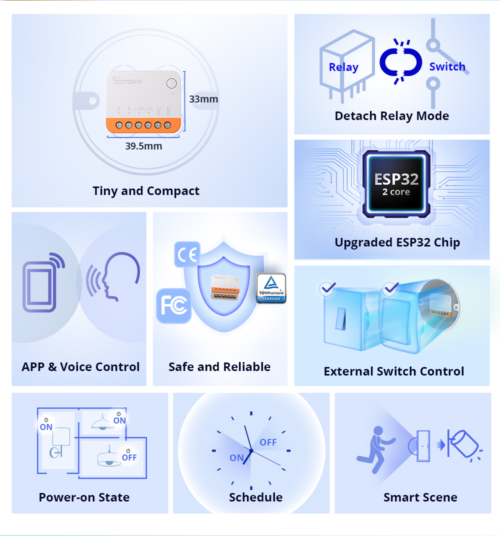 Sonoff Mini R4 Extreme Wifi Sm - Smart Home Web 评论和价格