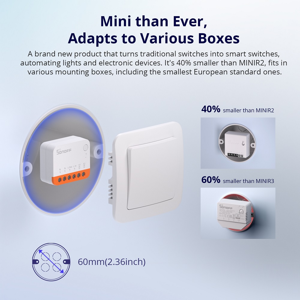 Sonoff Mini R4 Extreme Wifi Sm - Smart Home Web 评论和价格